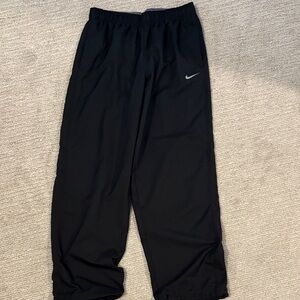 Nike Black Joggers with Silver Swoosh